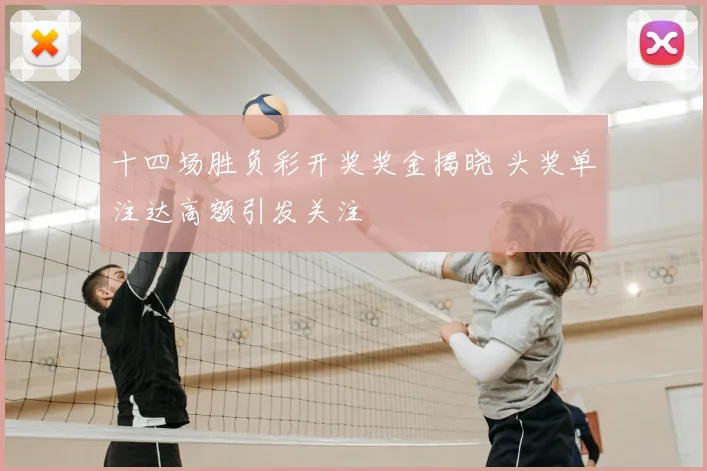 十四场胜负彩开奖奖金揭晓 头奖单注达高额引发关注